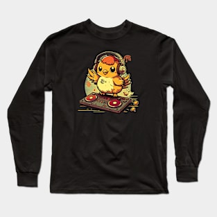 Chicken Dj Long Sleeve T-Shirt